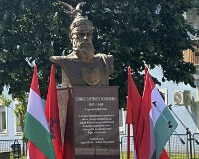 Busti i Skënderbeut vendoset në Eger të Hungarisë