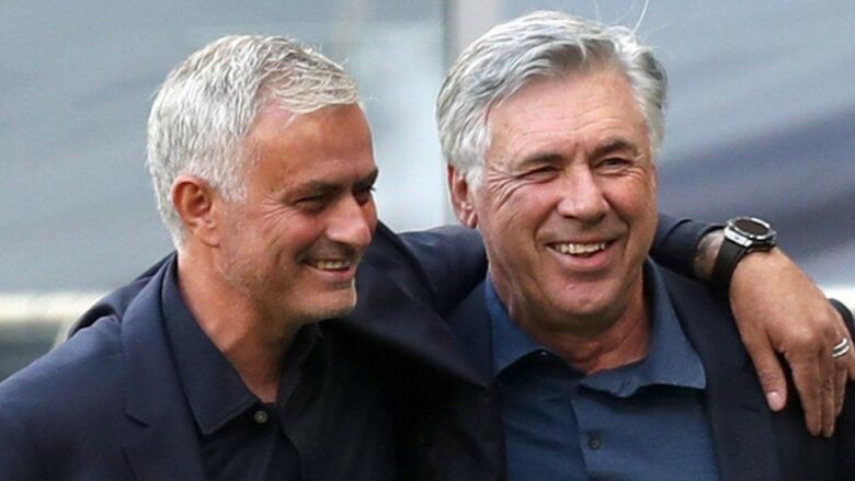 “Ai nuk është trajner i rrjeteve sociale”, Mourinho nuk kursehet nga lëvdatat për Ancelottin