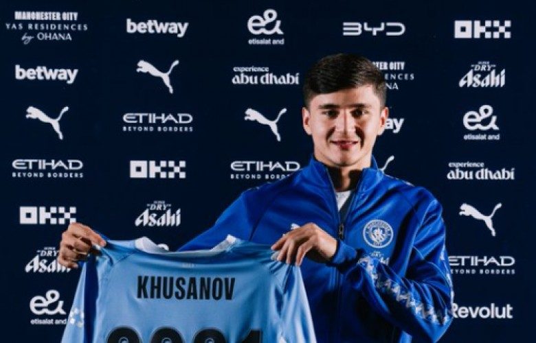 Manchester City e rinovon kontratën me mbrojtësin uzbek Khusanov