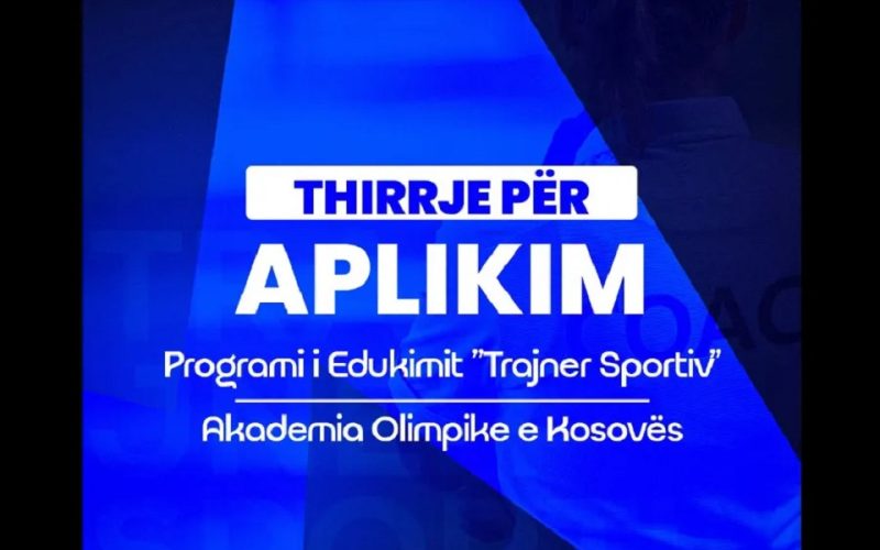 KOK hap aplikimet për programin “Trajner Sportiv”