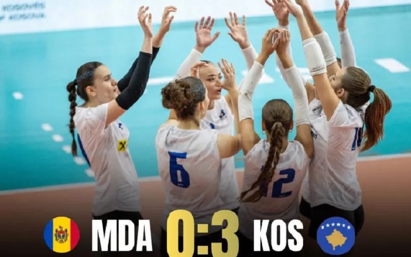 ​Kosova e mbyll me fitore Kampionatin Ballkanik U17, mposht Moldavinë në tre sete